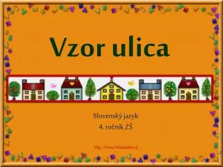 Vzor ulica