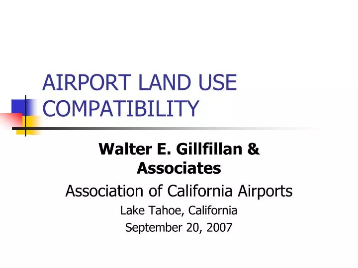 airport land use compatibility