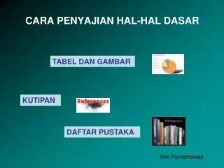 cara penyajian hal hal dasar