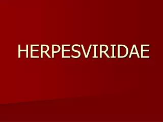 herpesviridae