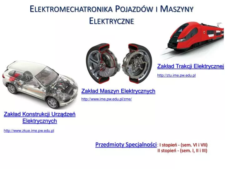 elektromechatronika pojazd w i maszyny elektryczne