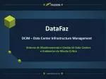 DataFaz DCIM – Data Center Infrastructure Management - slide 1