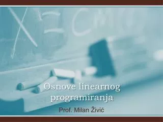 prof milan ivi