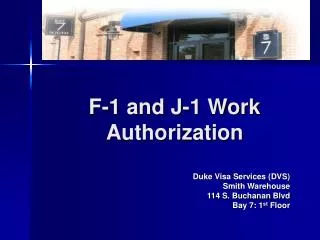 F-1 and J-1 Work Authorization