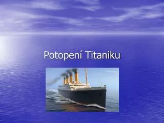 potopen titaniku