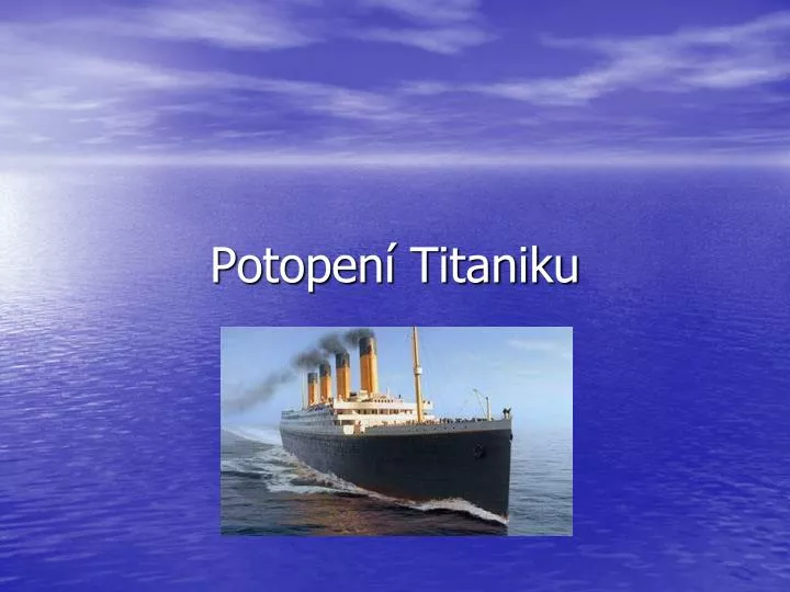 potopen titaniku