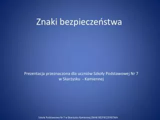 PPT - ZNAKI DROGOWE PowerPoint Presentation, Free Download - ID:1440544