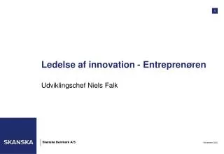 ledelse af innovation entrepren ren
