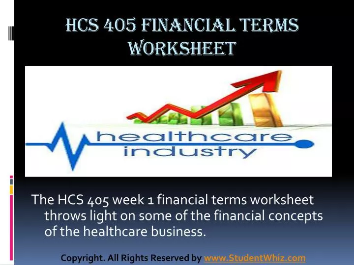 hcs 405 financial terms worksheet