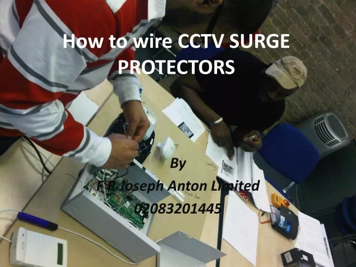 how to wire cctv surge protectors