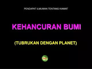 kehancuran bumi