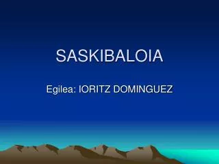 SASKIBALOIA