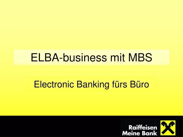 elba business mit mbs
