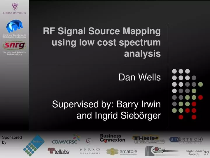 rf signal source mapping using low cost spectrum analysis