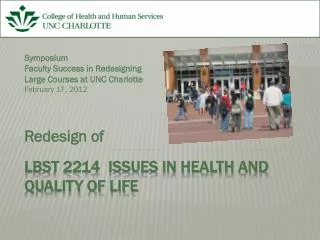 LBST 2214 Issues in Health and Quality of Life