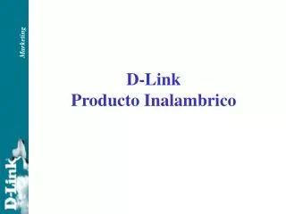D-Link Producto Inalambrico