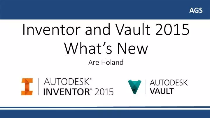 inventor and vault 2015 what s new are holand