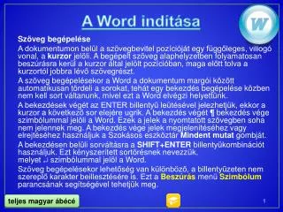 a word ind t sa