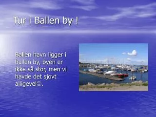 tur i ballen by