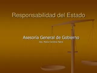 responsabilidad del estado