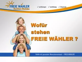 wof r stehen freie w hler