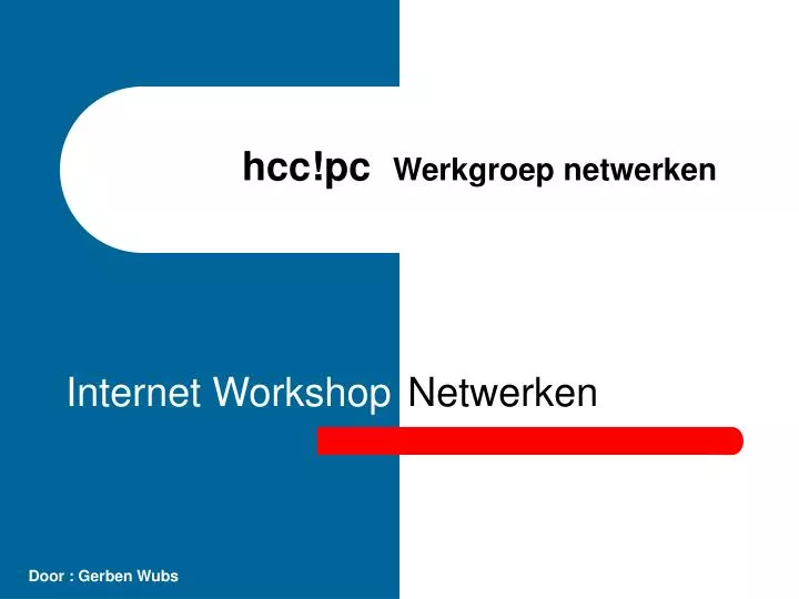 hcc pc werkgroep netwerken