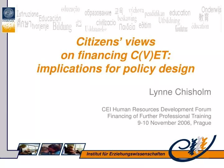 citizens views on financing c v et implications for policy design