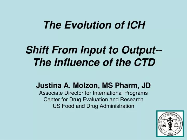 the evolution of ich shift from input to output the influence of the ctd