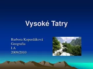 vysok tatry