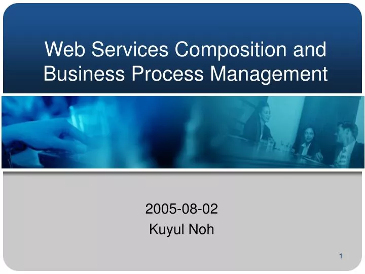 web services composition and business process management