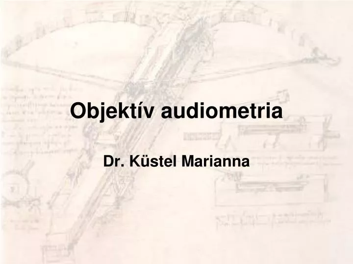 objekt v audiometria