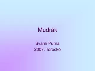 mudr k
