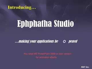 Ephphatha Studio