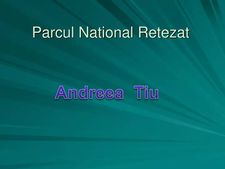 parcul national retezat