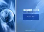 Microsoft .NET - slide 1