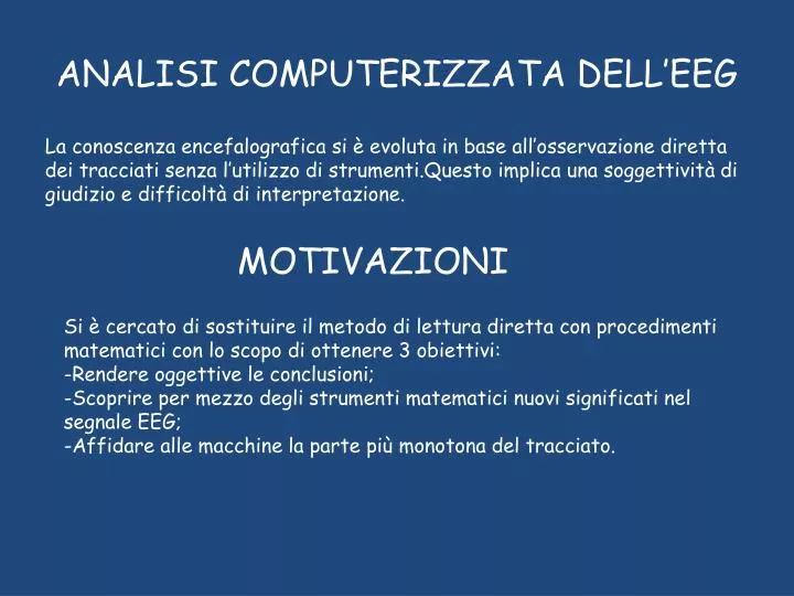 analisi computerizzata dell eeg