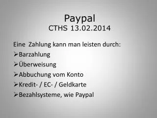 paypal cths 13 02 2014