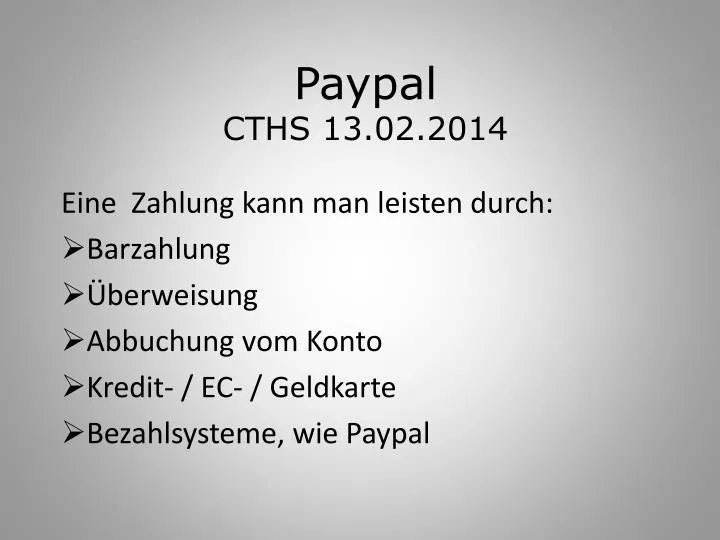 paypal cths 13 02 2014