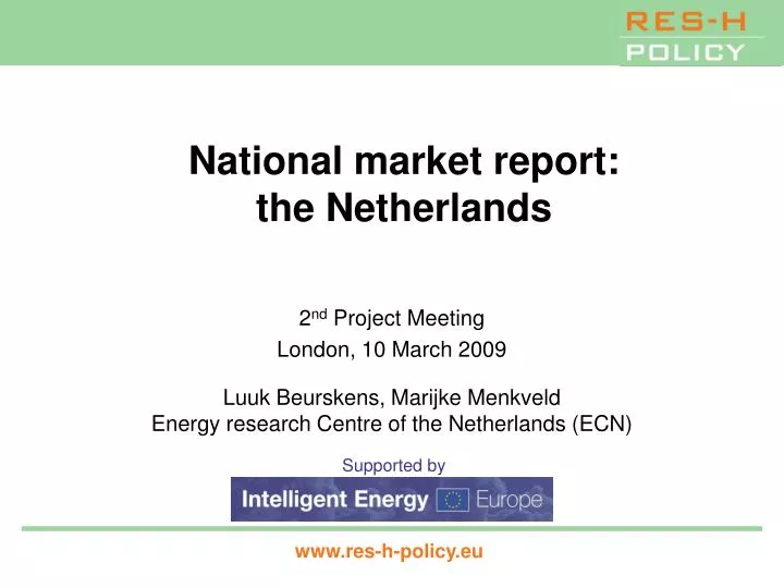 national market report the netherlands