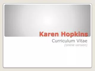 Karen Hopkins