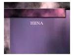 HIINA - slide 1