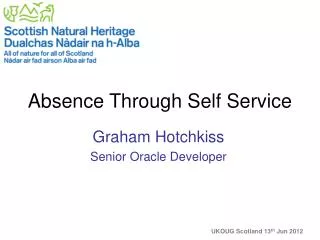 Absence Through Self Service