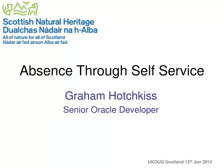 absence through self service