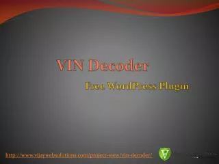 VIN Decoder Plugin for WordPress