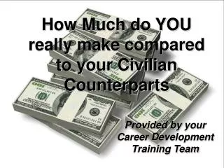 How Much do YOU really make compared to your Civilian Counterparts