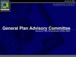 General Plan Advisory Committee