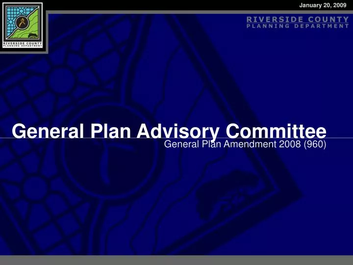 general plan advisory committee