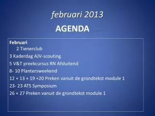 februari 2013