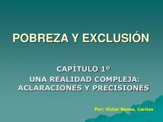 pobreza y exclusi n