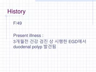 history